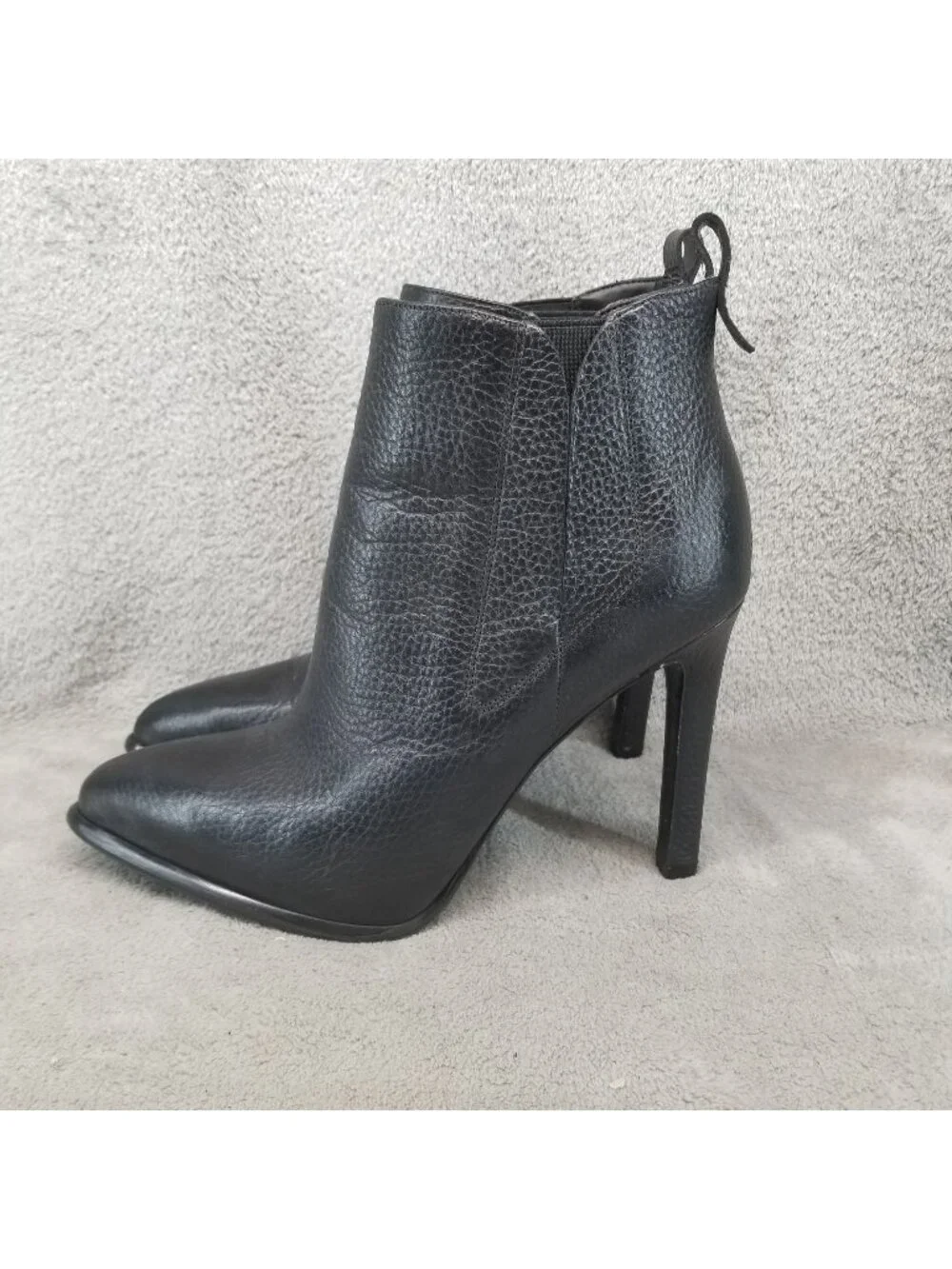 Kendall + Kylie Shoes Womens Size 8 Black Leather Pointed Toe Ankle Boots *Read*